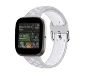 Smart Watch Wristband 2-color Silicone Strap Reverse Buckle Watch Band for Fitbit Versa 2 1-2