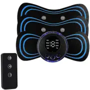 Sjkdxv Mini Massage Device,ems Microcurrent Massager Mat For Arms, Neck, Shoulder, Back, Waist, Legs RC 3pcs