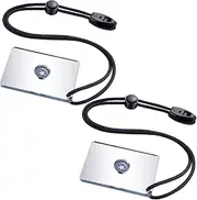 Jetec 2 Pieces Signal Mirror Survival Reflective Mirror 5.1cm x 7.6cm Send Remotely PFD Mirrors Outdoor Survival Signal Mirror Survival Technologies Small Signal Mirror for Backpacking
