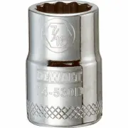 SAE Socket, Shallow, 12-Point, 7/16-In., 3/8-In. Drive DWMT74530OSP
