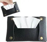 Tissue Holder - Travel Towel Holder, Soft Tissue Holder | Fabric Storage Bag, Paper PU Leather Case, Paper Box Bag for Small Items, Face Tissues