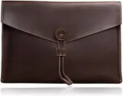 [HAMKVBPR] Laptop Bag for Women Leather A4 File Bag Business Leather File Bag Simple Leisure Briefcase Ladies Briefcase Bag