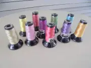 NIP 10 Floriani Machine Embroidery Spools of Thread Mixed Color Lot
