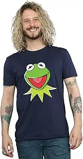 [Absolute Cult] Disney Men's Muppets Kermit Head T-Shirt