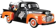 Maisto 1:24 W/B Harley Davidson 1948 Ford F1 Pick up & Flh Duo Glide 1958 Diecast Vehicles