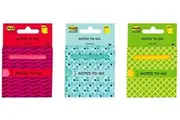 Post-It 100 Sheets 76mm X 76mm Notes-To-Go Office School Stationary - Assorted