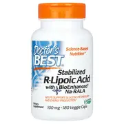 Doctor's Best Best Stabilized R-Lipoic Acid 100mg 180 VCaps
