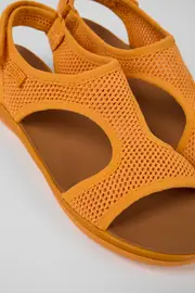 Right Orange Textile/Leather Sandal for Women