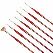AS-215 Mongoose Synthetic Mini Detail Brush Set 7 pcs