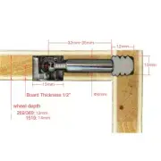 20 Pcs Furniture Cabinet Desk Eccentric Wheel Nut Connection Three in One Screw