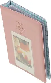 NUOBESTY Mini Album Travel Photo Album Instant Film Album Photo Album Book Small Photo Book Family Photo Album Photo Albums Album for Photo Child Wedding Pink Postcard Ds