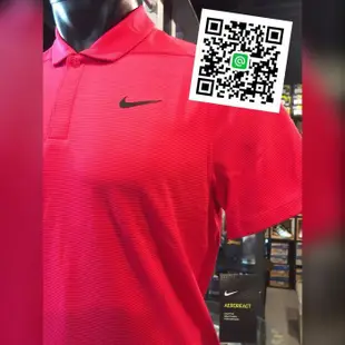 Nike GOLF 運動 POLO衫 男款 上衣 粉色款  NIKE 條紋 機能排汗