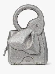 Ellie Metallic 3D Elephant Top-Handle Bag
