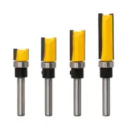 1/4 Inch Shank Pattern Flush Trim Router Bit Set (4 Sizes)