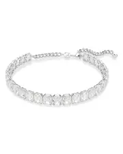 Swarovski Millenia Octagon Crystal Choker Necklace in Rhodium Plated, 11.75-13.75