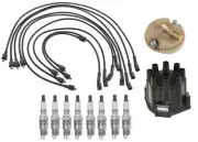 ACDelco Ignition Kit Distributor Rotor Cap Wire Spark Plugs For Pontiac 5.7 V8
