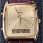 SEIKO H601-5050 雙顯示石英錶 精工老錶 日本製