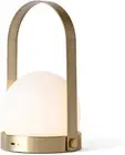 Carrie Portable LED Table Lamp, Brushed Brass