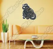 Human Skull Crossbones Snake Wall Sticker Interior Decor 22"X22"