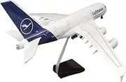 Replica 1:160 for Large Airplane Model A380 with LED Light(Touch Or Sound Control) Die-cast Aircraft Model with Bracket Airplane Toy