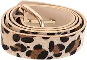 [FRCOLOR] Adjustable Leopard Print Belt with Buckle Versatile Faux PU Waist Tie for Dresses and Sweaters Stylish Animal Print Accessory for Every Occasion