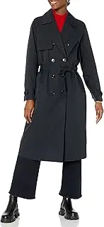 [The Drop] Women's Noa Trench Coat, Black, 3X, Plus Size