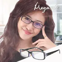 在飛比找momo購物網優惠-【MEGASOL】寶麗萊抗UV400濾藍光平光眼鏡(2118