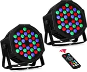 36 LED Stage Lights RGB DJ LED Par Light Remote & DMX Controlled Sound Activate