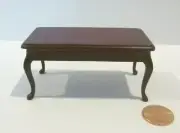 BESPAQ DOLLHOUSE MINIATURE ECONOMY EXPRESS COFFEE TABLE 10012 MH MAHOGANY