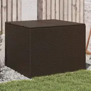 Garden Storage Box Brown 291L Poly Rattan vidaXL