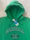 MARSHALL THE THUNDERING HERD pullover Green Hoodie men L JERZEES NEW w tags