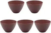 Himawarido Multi Bowl (Large) 18.1 fl oz (510 ml), Soup Bowl, Microwave, Dishwasher Safe (Red, Set of 5)