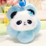 Creative Cute Panda Flower Soft Stuffed Plush Toys Decoration Keychain Gift