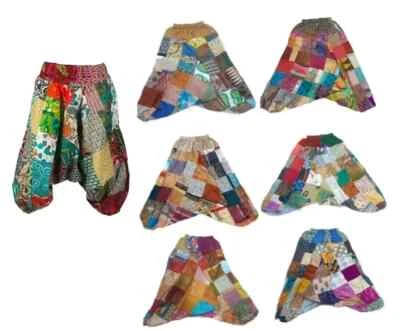 20 Pc Indian Afghani Hippie Baggy Alibaba Cotton Yoga Dance Patchwork Harem Pant