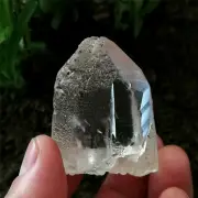 66g 48mm Etched Hair Rutilated Nirvana Quartz Luster Clear Interference Quartz