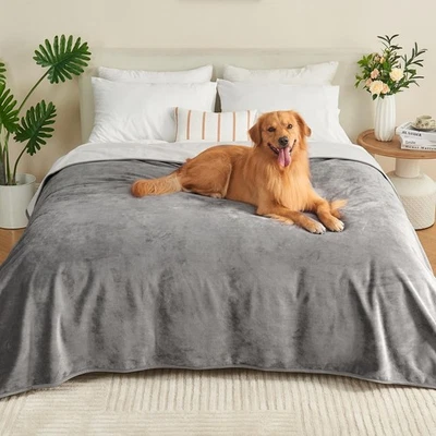 Waterproof Blanket 60 in x 80 in | Reversible Soft Leakproof Cover for Pets
