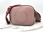 AUTH NWT Stella McCartney Perforated Logo Alter Napa Camera Bag In Shell Color
