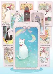 Dreaming Cat Tarot Japanese 78 Pieces Set DREAMING CAT TAROT DECK LUNA FACTORY