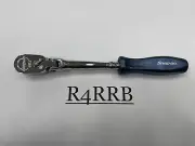 Snap-on Tools NEW POWER BLUE Hard Grip 1/4" Drive LONG Flex Ratchet THLFD72MB
