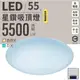 LED 星鑽吸頂燈 50公分55瓦 白光 自然光 附快速接頭 台灣出貨 現貨 臥室 客廳 現代簡約 圓形吸頂燈 星空款