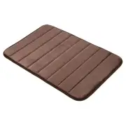 Bathroom Rug, 31" x 20" Memory Foam Non Slip Bath Mat for Bathroom, Brown
