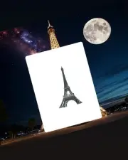 Eiffel Tower Miniature Souvenir Paris France Metal Statue 5.7” – Open Box