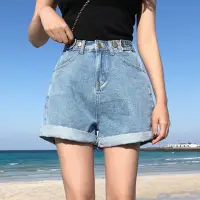 在飛比找蝦皮購物優惠-Women denim jeans Shorts Casua