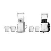 Lazy Kungfu Glass Tea Set Kungfu Drip Teapot with Infuser Tea Infuser Pot Glass