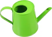 HANABASS Mini Iron Watering Can Lightweight Green Decor for Home Office for Indoor Plant Styling and Photography Backgrounds