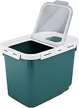 Rice Airtight Storage Container, 22lb Airtight Dry Food Storage Container Plastic Storage Bin Dispenser with Measuring Cup, Large Cereal Dry Food Storage Containers for Flour,