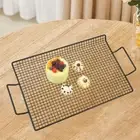 Firepit Grill Grate Portable Non Stick Rectangular for Outdoor Party Camping