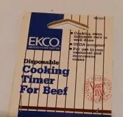 EKCO Disposable Cooking Timer For Beef - 00337 - Conventional & Microwave Ovens