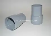 Carpet Cleaning Vacuum Hose Grey Vinyl Cuffs 2" inches Threaded (2 pcs)