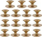 WHSUNVO 15Pcs Drawer Knob Set Stainless Steel Cabinet Handles Self Adhesive Dresser Knobs Easy Installation Kitchen Drawer Pull Handle Hardware Furniture Knob for Wardrobe Drawer Dresser(Golden)